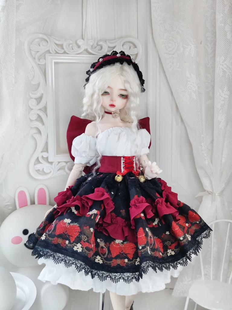 Clothes for doll 45cm 1/4 BJD doll dress fancy skirt