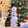 Christmas Inflatable Snowman Penguin Ornament Weatherproof Cute Christmas Decoration for Holiday Winter Outdoor Party Season