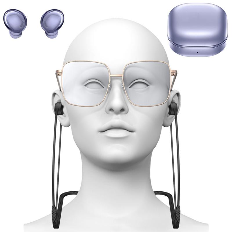 Weiches Silikon-Anti-Verlust-Gurt-Headset, hängendes Halsseil-Lanyard, kompatibel mit Samsung Galaxy Buds