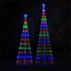 LED Christmas Tree Lightshow String Waterfall Star Lights Outdoor Colourful Multicolor For Garden Yards Wedding Party EU Plug