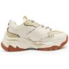 MLB Slip Resistant Support Low Top Chunky Sneakers Unisex Beige Brown Black 3ASHBNA3N-50CRS(Team131-1)