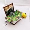 3d Dinosaur Castle Folding Book Keychain Pendant Cartoon Astronaut Soccer Field Pendant Anxiety Stress Children Kids Toy