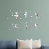 Ballet Girl Acrylic Mirror Wall Sticker for Kids' Room or Dance Studio