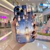 Night Sky Ancient Lantern Wavy Edge Phone Case For iPhone 16 15 14 Pro Max 13 12 11 Mini XR XS SE 2020 7 8 Plus Air Cover