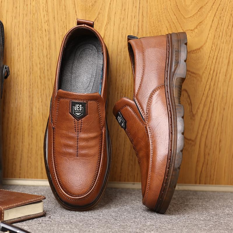 

Деловая формальная обувь в британском стиле, черная повседневная кожаная обувь для мужчин JZ-866 44 коричневый