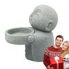 Minimalistischer Buddha Statue Kerzenständer Niedlicher Kleiner Mönch Harz Buddha Figur Dekorative Sammlung Teelichthalter