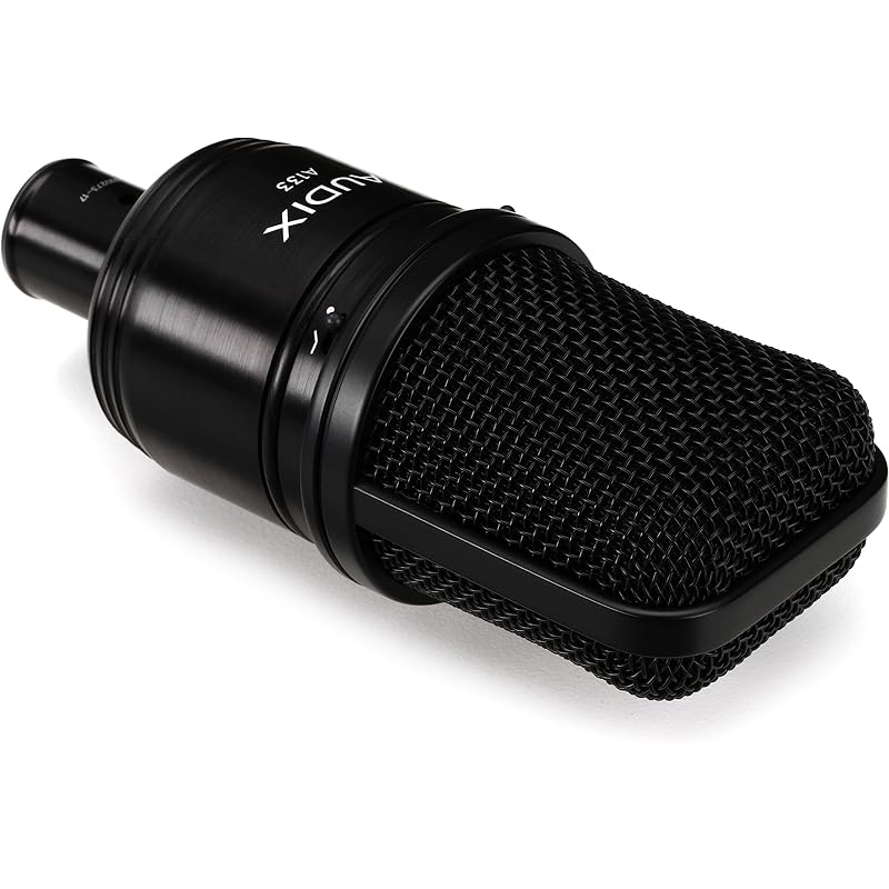 AUDIX A133 Large Diaphragm Condenser Microphone for Instrument Recording, Guitar Amplifiers, Drum Overheads, and Video Streaming in Studios, with