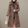 Winter Coat Female Long Parkas Hooded Elegant Thick Warm Jacket Winter Clothes High Quality
