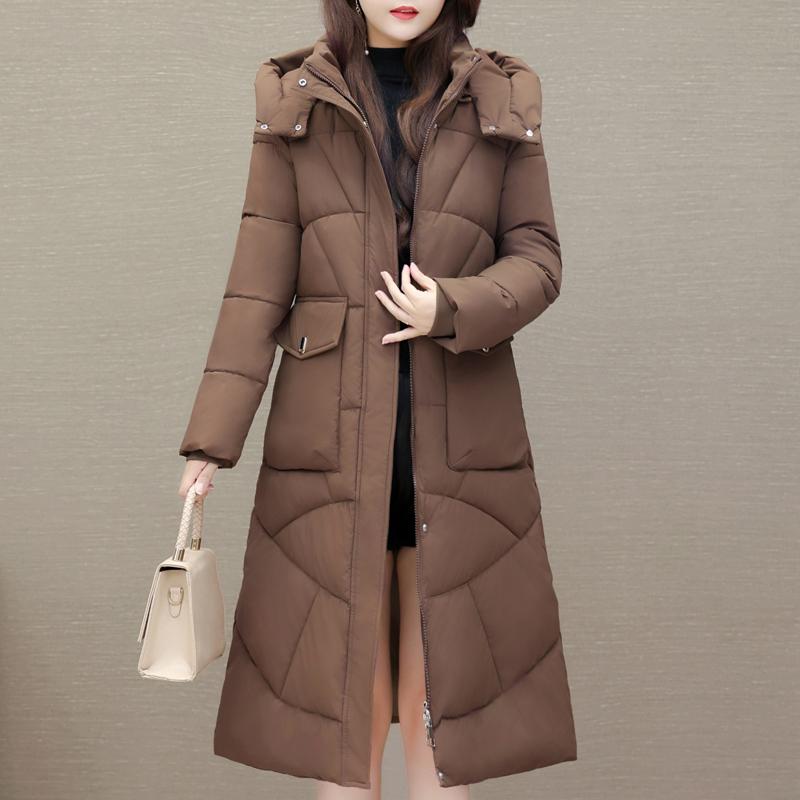 Winter Coat Female Long Parkas Hooded Elegant Thick Warm Jacket Winter Clothes High Quality