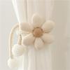 New 2/1PCS Flower Shaped Curtain Clip Creative Fashion Pearl Buckle Curtain Tie Bedroom Curtain Rack Simple Cute Tie Home Decor