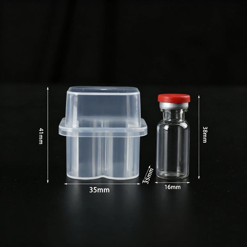 Dustproof Skincare Ampoule Organizer 1Pcs Plastic BA3 Storage Case Fit 3ml 2-10 Serum Vials for Daily Use Travel