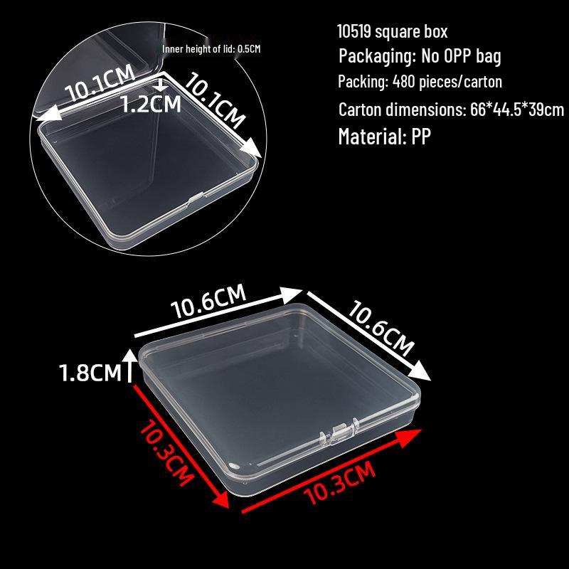 Cutie de depozitare și afișare pentru feronerie din plastic transparent