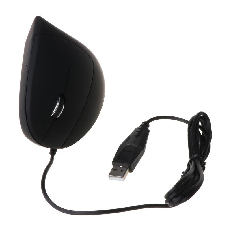 Wiederaufladbare ergonomische vertikale Maus mit USB-Empfänger Laptop PC Computer Ersatzzubehör Linkshänder-Maus