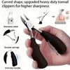 Stainless Steel Nail Clippers Inner-Growing Nail Scissors Exfoliating Scissors for Toenails Suitable for In-Growing Thick Nails