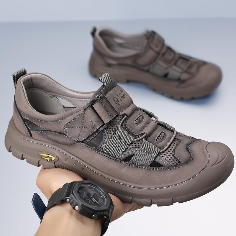 Fashion New Design Men Wading Aqua Shoes Athletic Outdoor Sandals Anti-Slip Rubber Sole Hiking Sandals Quick-Dry Beach Shoe Summer Flats