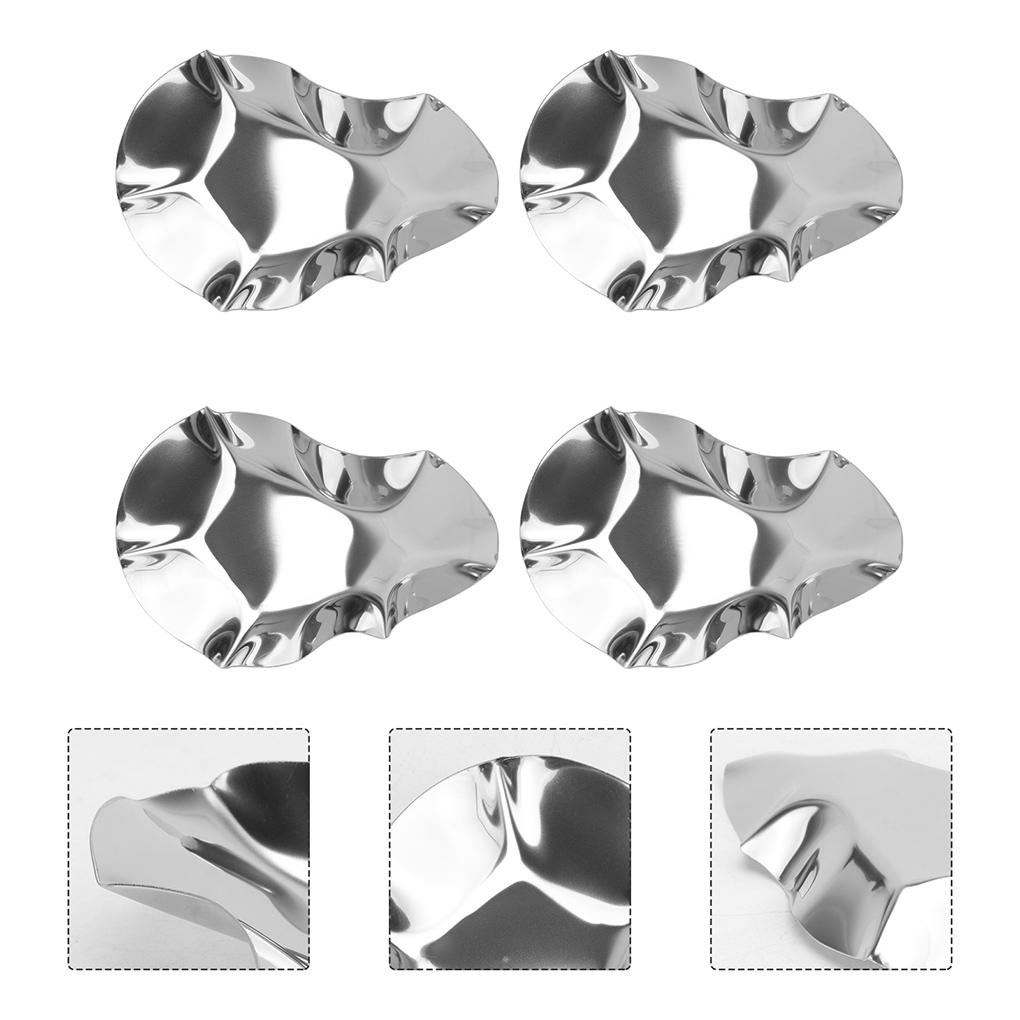 Sauce Dish Portable Stainless Steel Appetizer Tray Roast Spice Seasoning Plates Condiment Washable Dipping Household Kitchen