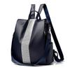 New Soft Leather Texture Women's Backpack Large Capacity Diamond-encrusted Backpack Simple and Fashionable Shoulder Travel Bag