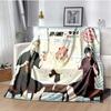 Spy x family Cartoon anime Kawai Throws Blanket Kid Super Home Soft Flannel Blanket for Travel Bedding Blanket for Birthday Gift