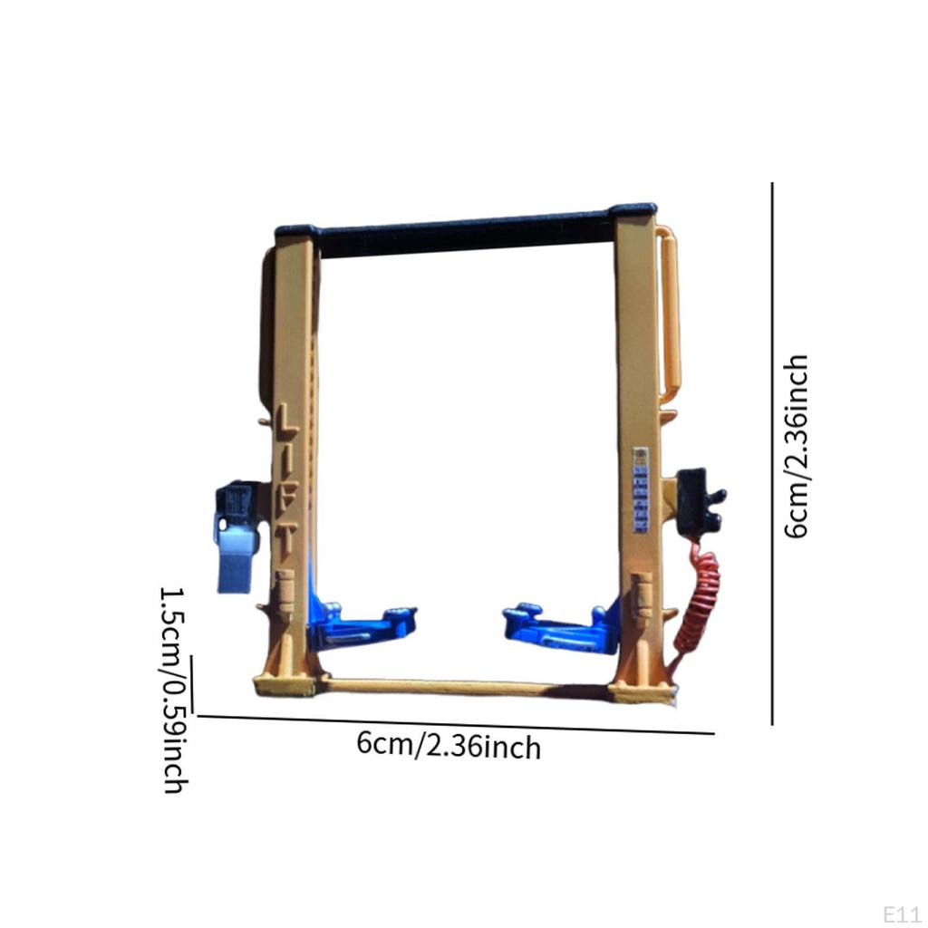 1/64 Scale Model Car Lift, Decorative And Creative Diorama, Lift for Garage Children