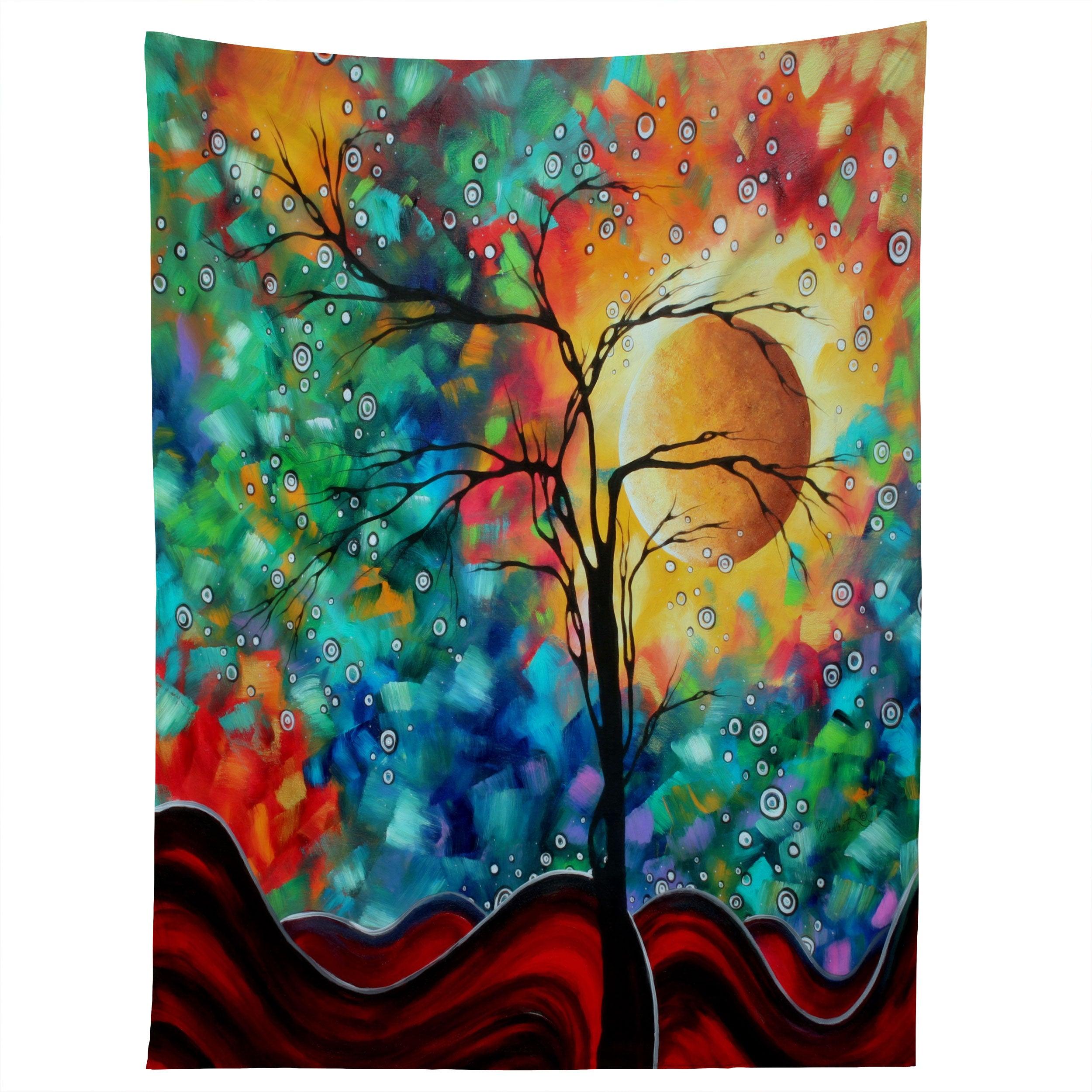 BURSTING FORTH tapestry 75x100 чёрный