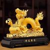 Fengshui Goldener Drache Ornamente Ziehen Reichtum und Wohlstand an Wohnzimmer Foyer TV-Schrank Bürodekoration Eröffnungsgeschenk