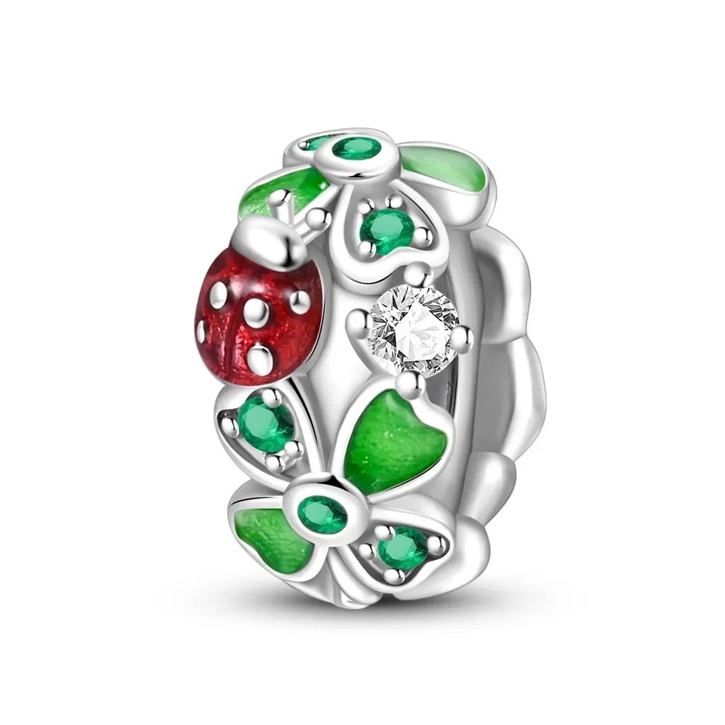 Serie Charmscoppergreen Ciondolo Foglia di Monstera Perline Originali per Braccialetti per Donne Creazione di Gioielli Regali