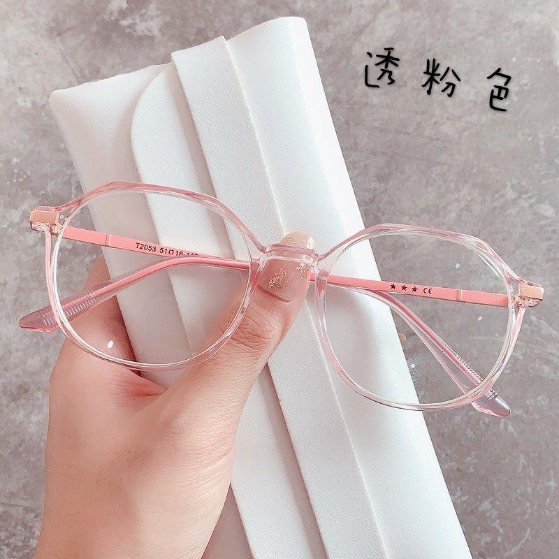 Women's Polygonal Vintage Anti-Blue Light Glasses - Flat Lenses, Fashionable Design