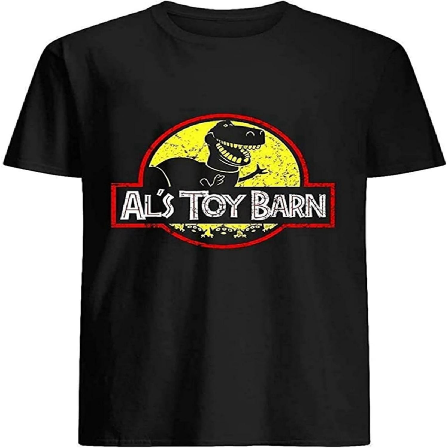 MXCAPITAL AL s Toy BARN Black Mens T-Shirt Graphic Unisex Tee S