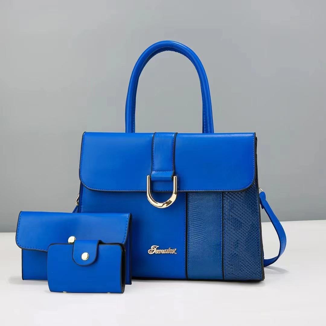 Latest Patchwork Modern Tote Purse Patchwork Threepiece for Ladies Bag Highend Women s Bag Mom Bag Middleaged Women s Handbag .