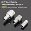 1/4" 3/8” 1/2” Square Drive To 1/4" Hex Shank Socket Adapter Converter Quick Change Bit Holder Repair Hand Tools Accessories