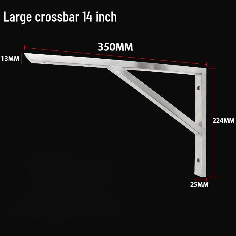 Wandmontierte Dreieck-Regalhalterung aus Edelstahl