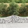 Arch Topped Gabion Baskets 6 pcs 200 x 50 x 40 60 cm Galvanized Steel