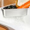 Panier d'angle pour évier triangulaire en acier inoxydable passoire de cuisine support égouttoir d'évier panier filtre d'angle triangulaire maison