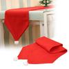 Vibrant Red Christmas Table Runner Christmas Decoration Nonwoven Fabric Tablecloth