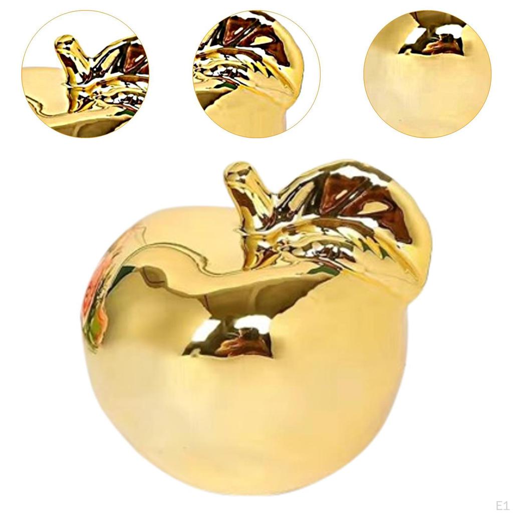 Fruit Sculpture Ceramic Figurine Artistic Creative Elegant Collection Ornament for Cafes Rooms