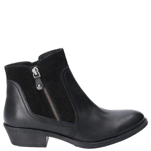Hush Puppies Womens/Ladies Leather Isla Zip Up Ankle Boot