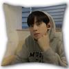 Kpop Cha EunWoo Pillowcase New Cotton Linen Fabric Square Zipper Pillowcase 45X45 Wedding Decorative Pillow cover