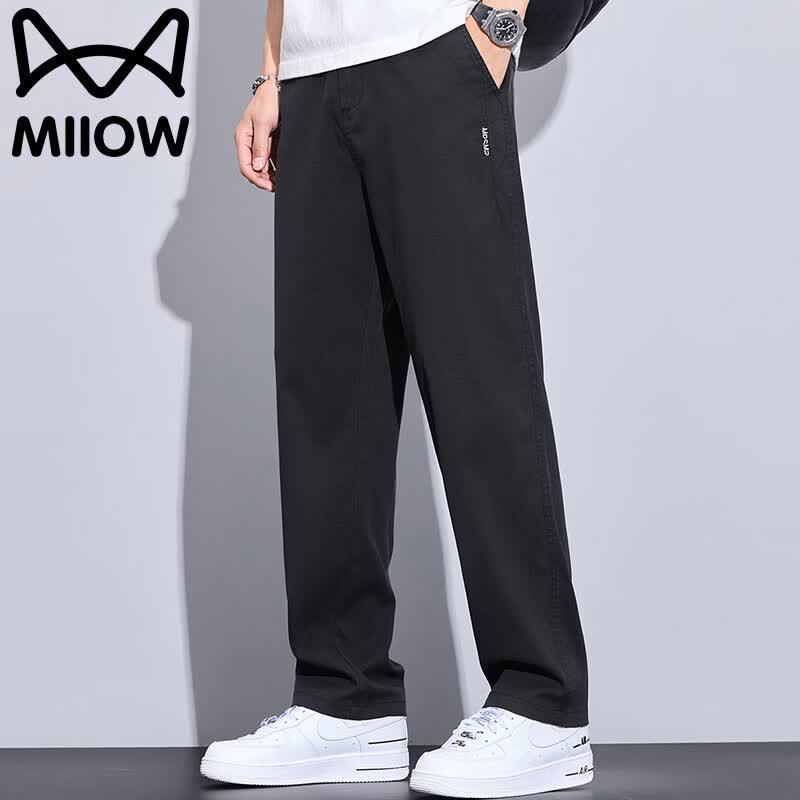 MiiOW Men s Summer Tencel Loose Straight Casual Sport Pants 31