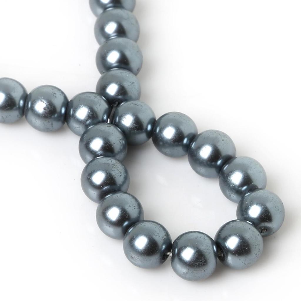 Glassperleperle. Klar lager. 4 mm 6 mm 8 mm 10 mm . For perlesmykker Gjør-det-selv-håndverk. Hekle. Perler. Strikking