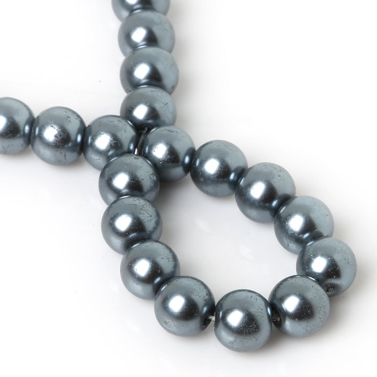 

Стеклянные бусины для изготовления ювелирных изделий, украшения текстиля, диаметр 4/6/8 мм 8MM 30PCS глубокий/серый