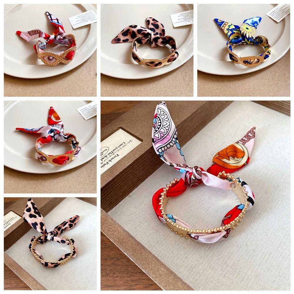 Exaggerated Ethnic Style Wristband Europe American Style Bohemian Scarf Bangle  Decoration