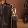 Johnature Leisure Women Bucket Bag Genuine Leather Vintage Handbag Real Cowhide Versatile Shoulder & Crossbody Bags