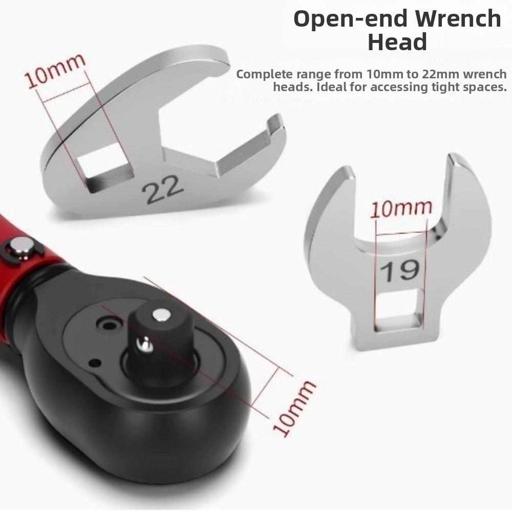 10pcs/Set Chrome Finish Crowfoot Wrench Heads Hand Tool Accessories Mechanical Repair