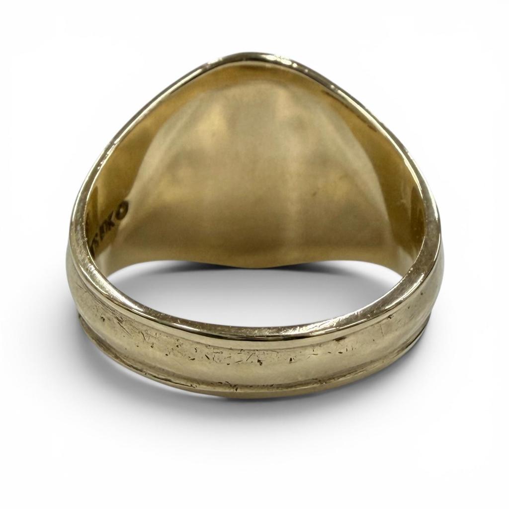 Toller JOSTENS Ring Ring LOS ALTOS HIGH SCHOOL, 1974 (Hochschule) Gold 10K Herren Gebraucht