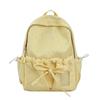 Schoolbag bow schoolbag female junior high school student star Korean version niche ins backpack college student computer bag micro pain bag