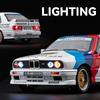 Simulation 1:24 BMW M3 Racing Car Model with Sound Light Collection Diecast Toy Vehicle Children Boy Birthday Gift Home Decor