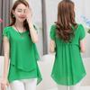 New Fashion Women's Loose Casual Chiffon Summer Short Sleeve T-shirt Blouse Elegant And Breezy