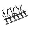 6Pcs Surf Board Leash Leg Rope Plug Nylon Plastic Surf Leash Plug Surfboard AccessoryBlack