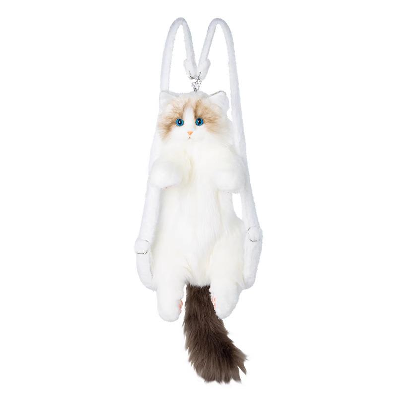 Ragdoll Cat Plush Backpack and Kitten Pillow Toy Gift