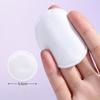 100/400pcs soft and breathable round cotton pad with double-sided texture is used for daily facial cleaning and makeup removal